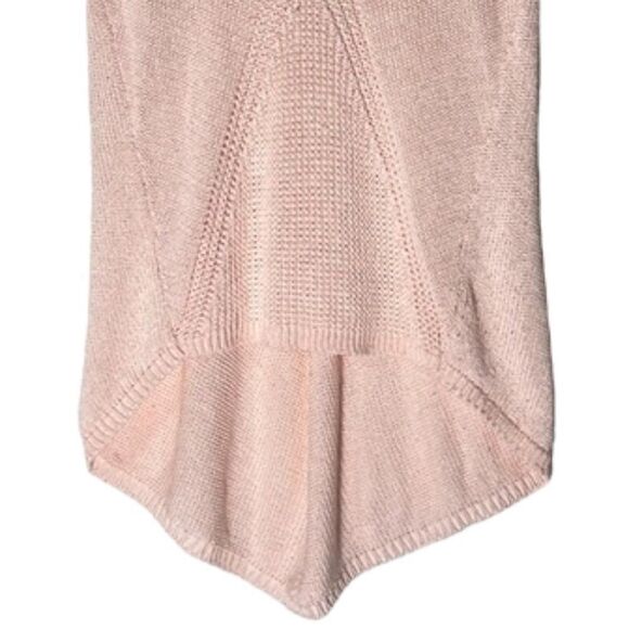 Vivian Shyu Italy Women's Pink Knit V-Neck Tank High-Low Hem NWOT Size Medium - Picture 5 of 11